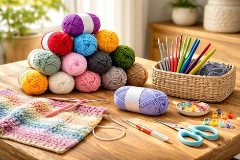 ErgonomicCrochetHooksSet, KnittingSuppliesandAccessoriesComplete Crochet Kit Set