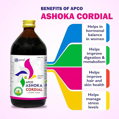 Ashoka Cordial Syrup 450ml | Ayurvedic Tonic