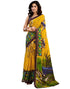 Vasthrlay Womens Printed Unstitched White Saree