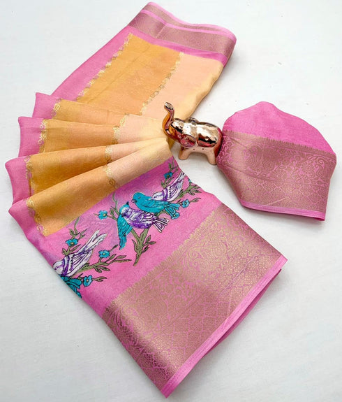 Vasthrlay Bandhani Kanjivaram Weaving