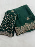 Vasthrlay Georgette Embroidery Saree Embellishments