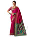 Vasthrlay Womens Paithani Unstitched Pink Saree