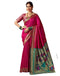 Vasthrlay Womens Paithani Unstitched Pink Saree