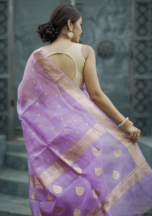 Vasthrlay Peach Banarasi Kanchipuram Ethnic Wear