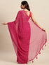Vasthrlay Chiffon Bandhani Printed Teal Saree