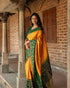 Vasthrlay Yellow Banarasi Wedding Saree