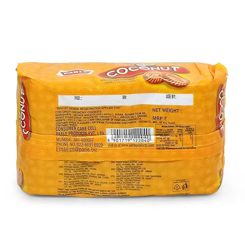 Parle Crunchy Cookies With Real Coconut Biscuit 150gm