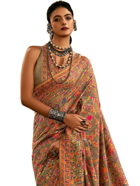 Vasthrlay Paithani Unstitched Elegant Traditional Saree