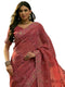 Vasthrlay Shimmer Embroidery Turquoise Saree