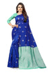 Vasthrlay Silver Banarasi Woven Saree