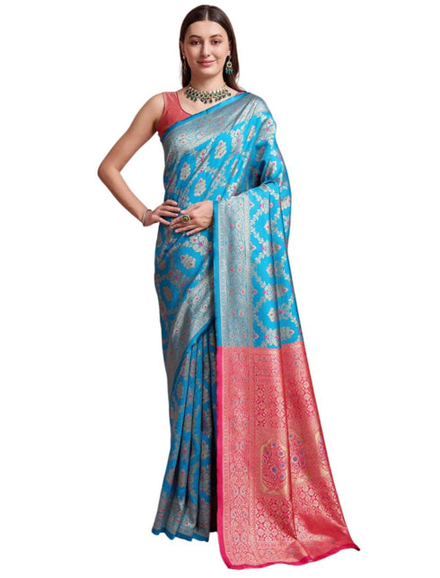 Vasthrlay Banarasi Traditional Unstitched Saree