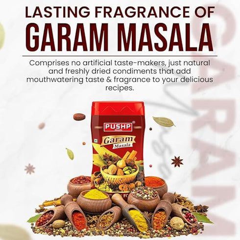 Pushp Brand Garam Masala Jar