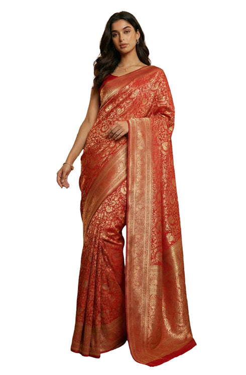 Vasthrlay Jacquard Floral Saree
