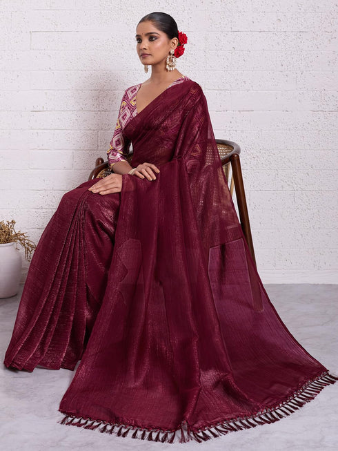Vasthrlay Unstitched Tassels Latkans Sum Ethnic Wear