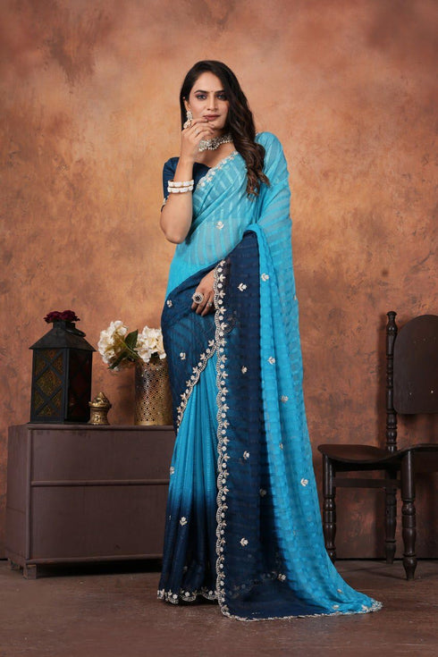 Vasthrlay Designer Embroidered Elegant Cutwork