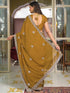 Vasthrlay Sequins Embroidery Red Saree