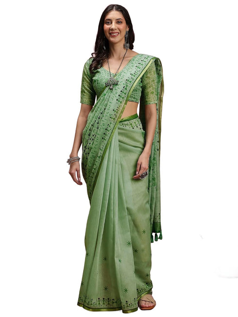 Vasthrlay Madhubani Printed Unstitched Hs Ethnic Wear