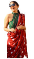 Vasthrlay Printed Unstitched Gold Free Ethnic Wear