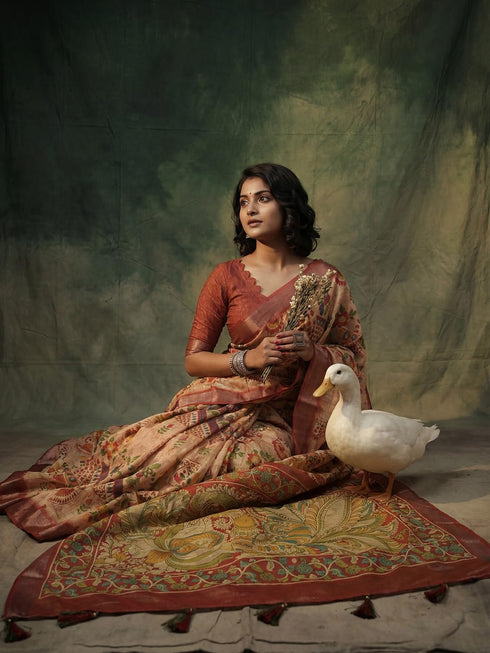 Vasthrlay Madhubani Unstitched Sai Ethnic Wear