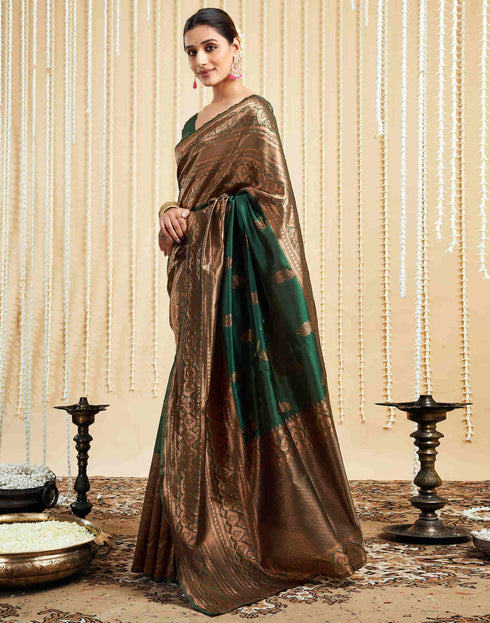 Vasthrlay Banarasi Unstitched Saree
