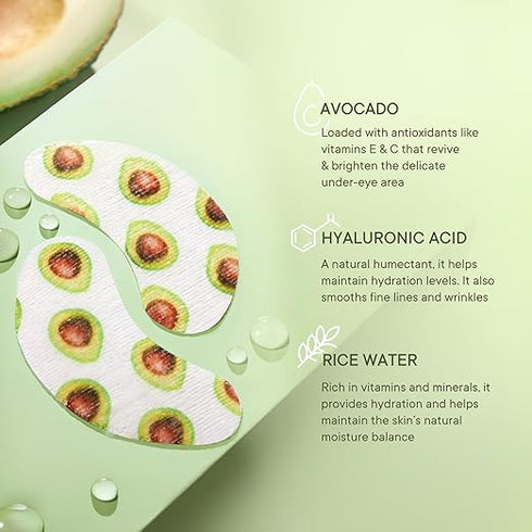 Quench Bravocado Brightening Under Eye Hydrogel Mask