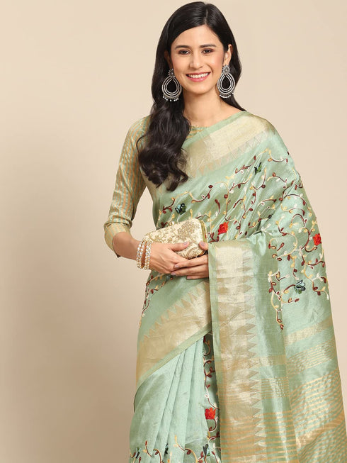 Vasthrlay Embroidered Saree