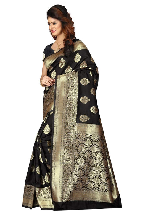 Vasthrlay Royal Blue San Pari Saree