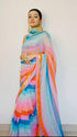 VasthrlayGeorgette Sequence Unstitched Multicolour Free Ethnic Wear