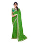 Vasthrlay Georgette Printed Jacquard Material Ethnic Wear