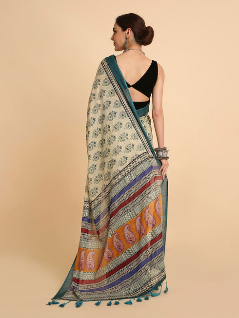 Vasthrlay Lightweight Breathable Traditional Printed Saree