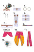 Raj Fancy Dresses Krishna Dress for Kids, Baby Krishna Dress for Janmashtami with Krishna Mukut