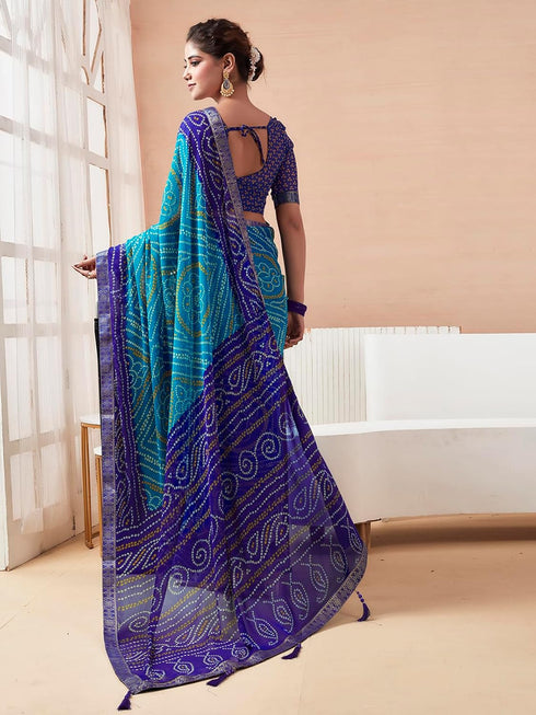 Vasthrlay Bandhani Unstitched 3728s2630n Deep Magenta1