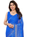 Vasthrlay Georgette Weaving Unstitched Red Saree