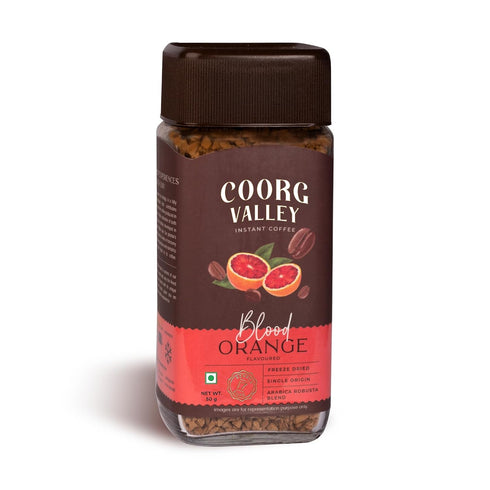 Coorg Valley Blood Orange Flavoured Instant Coffee 50g