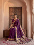 Vasthrlay Georgette Printed Unstitched Maroon Saree