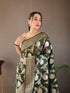 Vasthrlay Banarasi Unstitched Saree