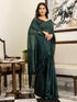 Vasthrlay Chanderi Tassels Unstitched Rust Saree