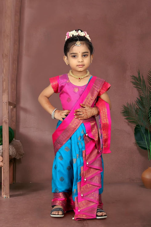 Vasthrlay Paithani Maharashtrian Contrast Traditional