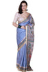 Vasthrlay Printed Unstitched Lavender Ethnic Wear