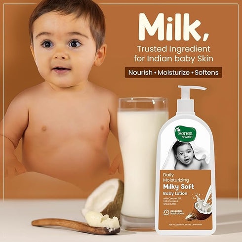 Mother Sparsh Daily Moisturising Milky Soft Baby Lotion