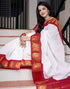 Vasthrlay Kanjivaram Saree Blouse Off White