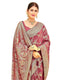 Vasthrlay Womens Banarasi Unstitched Mauve Saree