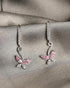 CLARA 925 Sterling Silver Drop Earrings Butterfly