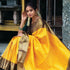 Vasthrlay Yellow Banarasi Saree