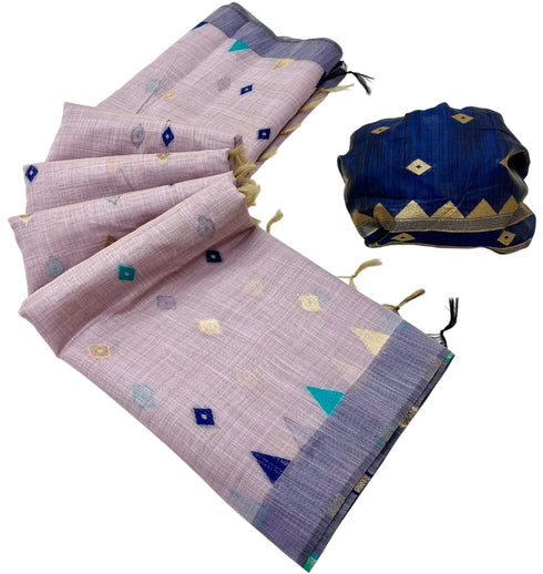 Vasthrlay Jamdani Lavendar
