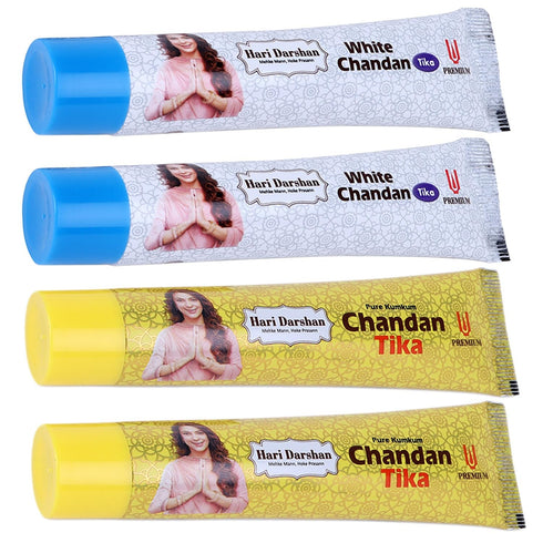 Hari Darshan Premium Chandan Tika Tube Paste Combo Pure Sandalwood