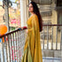 VasthrlayBoarder Unstitched Chhaavaq Mustard Free Ethnic Wear