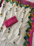 Vasthrlay Printed Multicolor Border Floral