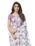 Vasthrlay Georgette Printed Unstitched Maroon Saree