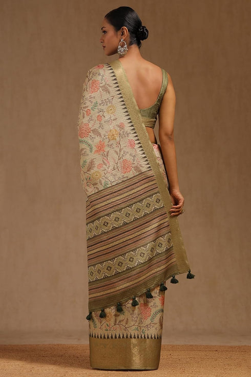 Vasthrlay Light Tussar Floral
